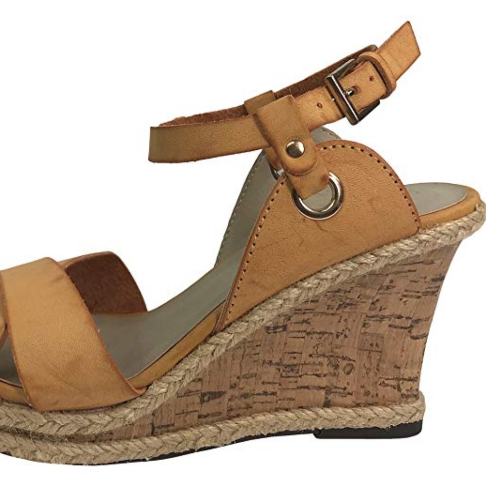Vannessa Wedge Espradrille Sandal Cork Heel